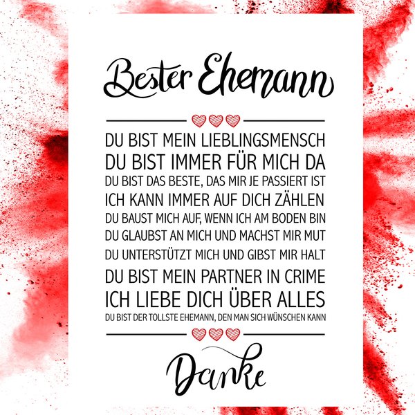 Bester Ehemann Kunstdruck