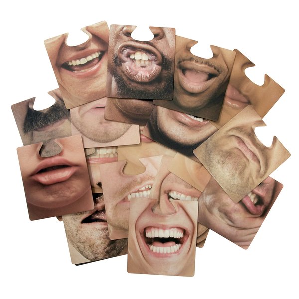 Untersetzer Party Face Mats