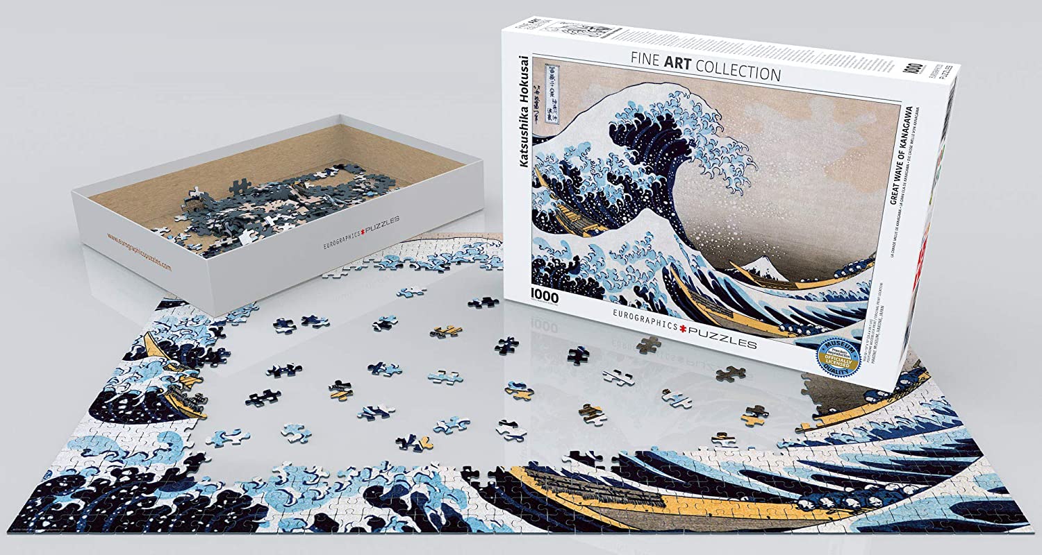 Trefl 1000 Stück Art Collection Erwachsene Groß Große Welle von Kanagawa Puzzle 