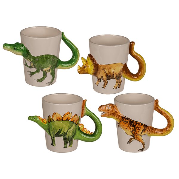 Dinosaurier Tassen 4-er Set