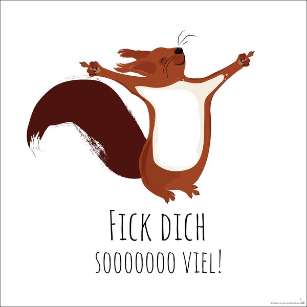 Eichhörnchen Kunstdruck