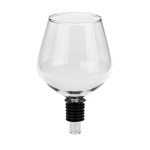 Glas Flaschenaufsatz Weinglas