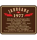 Jahrgang 1977 Blechschild