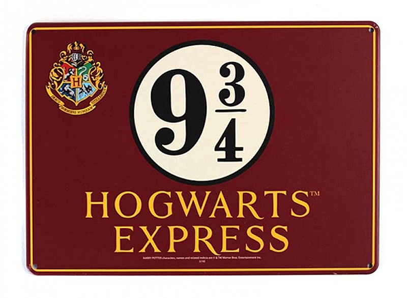 Gleis 9 3/4 Hogwarts Express Harry Potter Kette kleine Medaille für Schmuck 