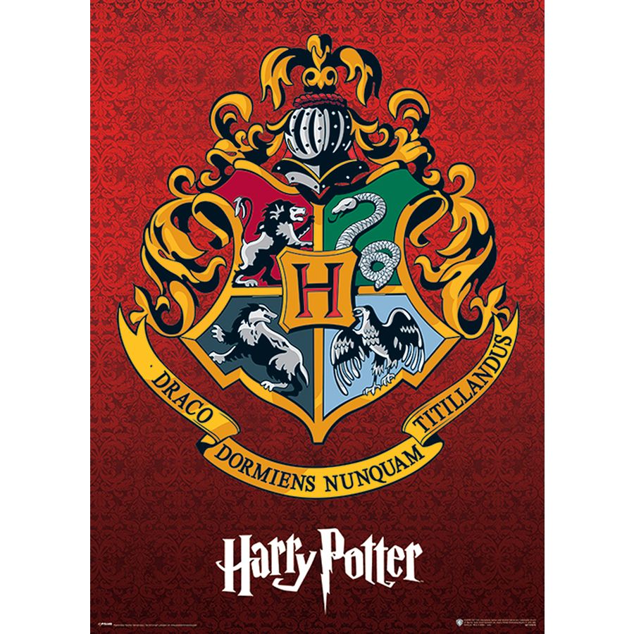 Download Harry Potter Metallic Poster Hogwarts Wappen - Kunstdrucke ...