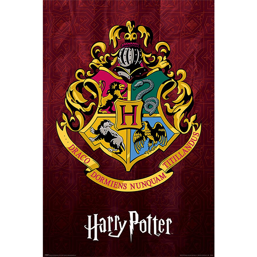 Größe 61x91,5 cm Hogwarts Flag Film Kino Harry Potter Poster Druck 