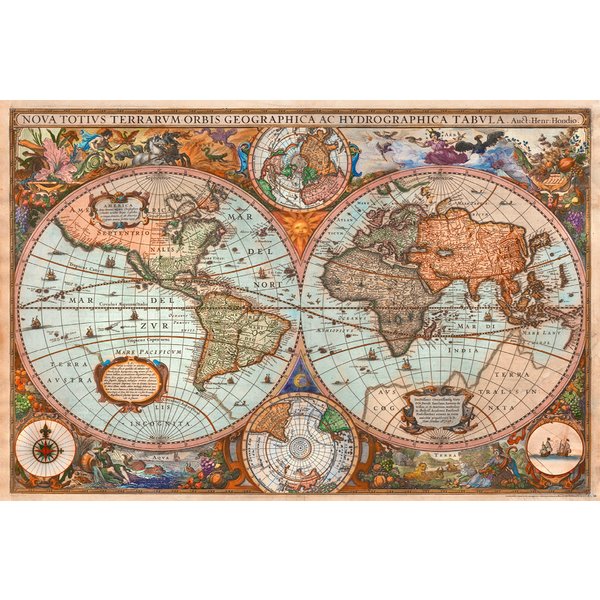 Historische Antike Weltkarte