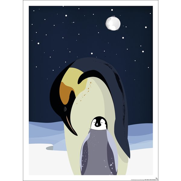 Kinderzimmer Poster Pinguin