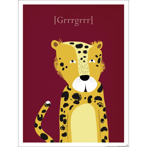 Kinderzimmer Poster Leopard