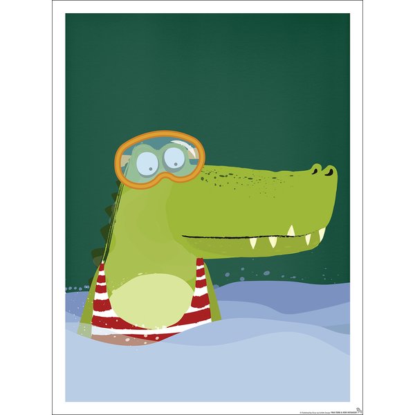 Kinderzimmer Poster Krokodil