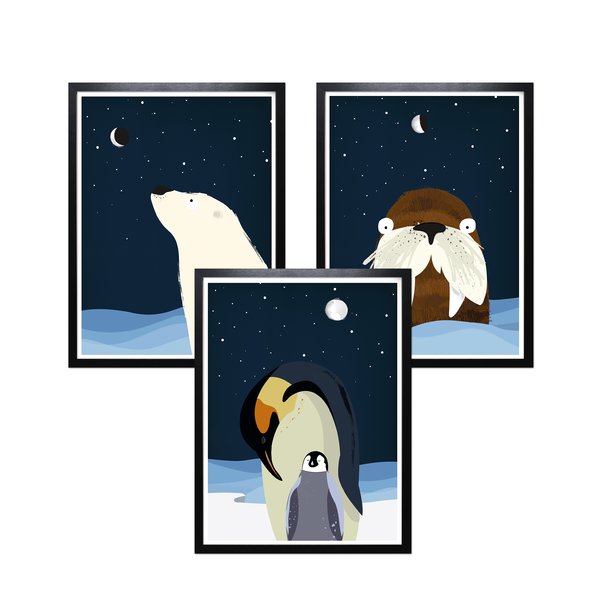 Kinderzimmer Poster Polar