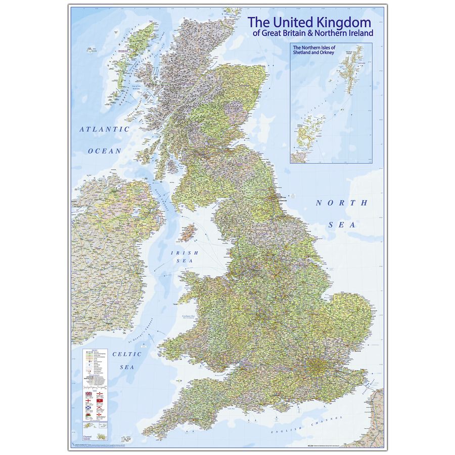 Karte United Kingdom Maps In Minutes Xxl Poster Jetzt Im Shop Bestellen Close Up Gmbh