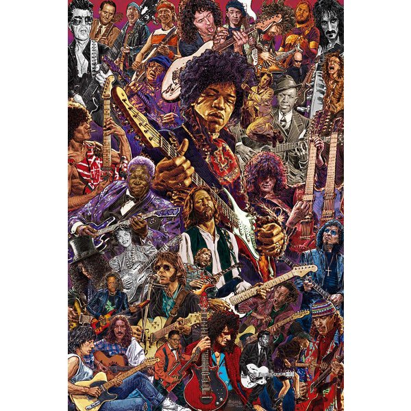 Legendary Guitarists Poster