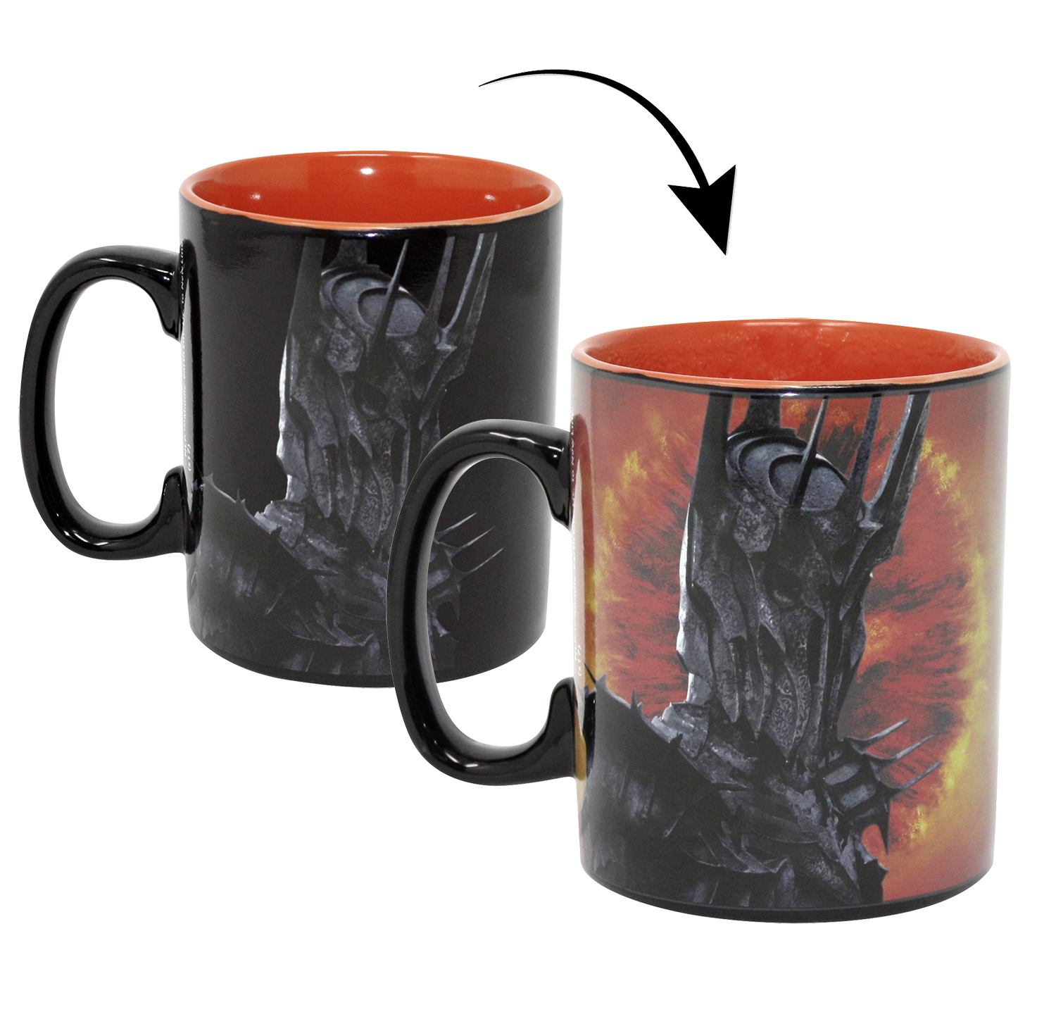 Der Herr der Ringe Tasse Thermoeffekt Sauron Wärmeeffekt Kaffeetasse Becher 