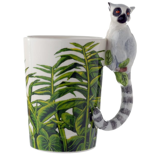 Lemur Tasse mit 3D Henkel