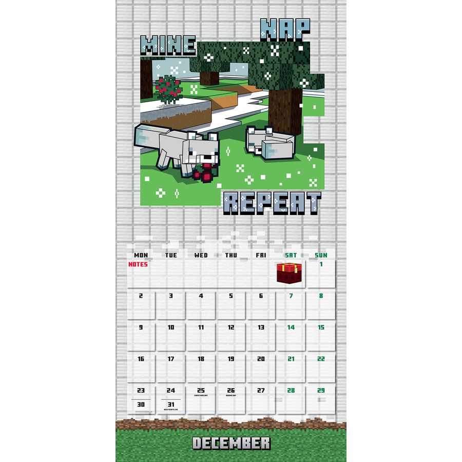 Minecraft Kalender 2024 inkl. Miniposter Jahreskalender jetzt im Shop
