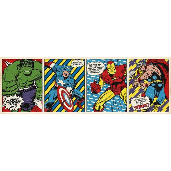 Marvel Comics Langbahnposter