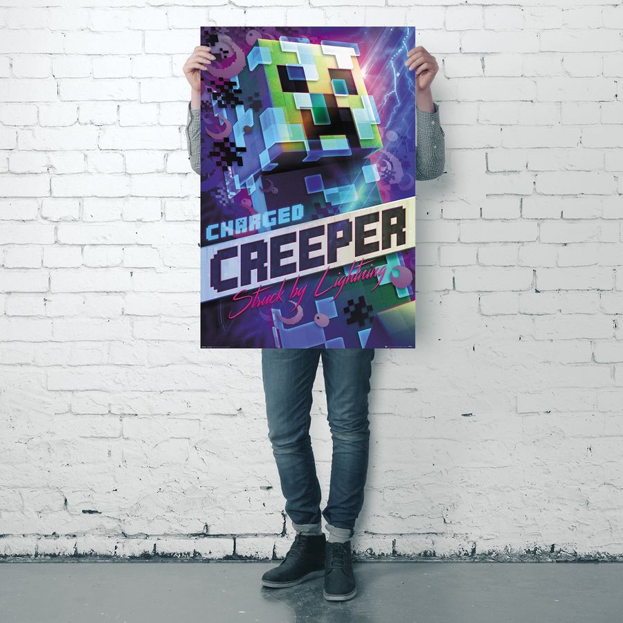 Minecraft Poster Charged Creeper Poster Gro Format Jetzt Im Shop Hot Sex Picture 
