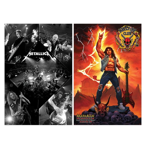 Metallica& Eddie Munson Poster