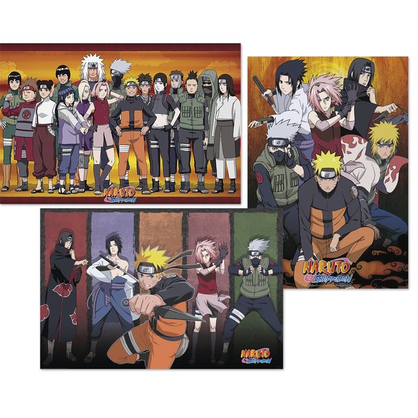Naruto Poster 3er-Set