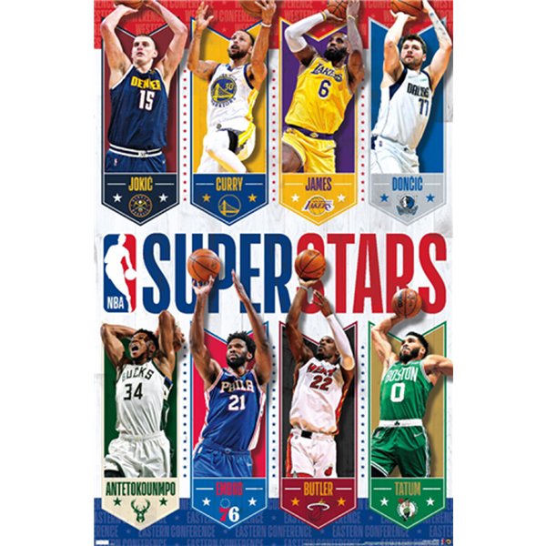 NBA Superstars Poster 2022