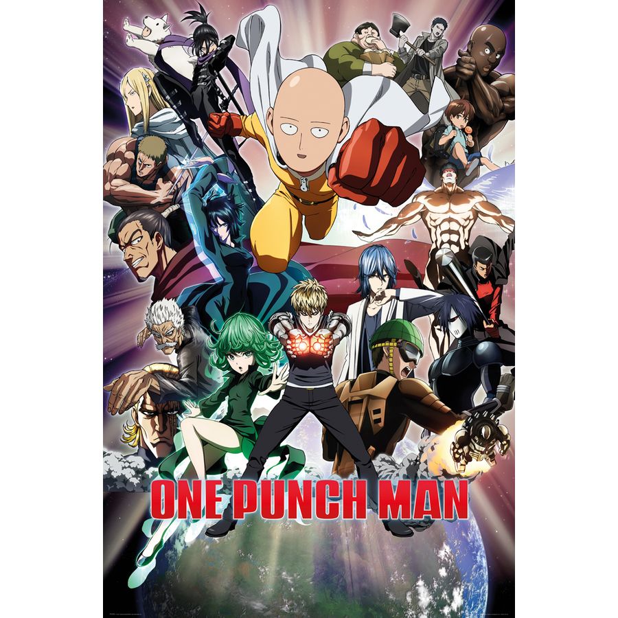 One Punch Man Poster Collage Poster Grossformat Jetzt Im Shop Bestellen Close Up Gmbh