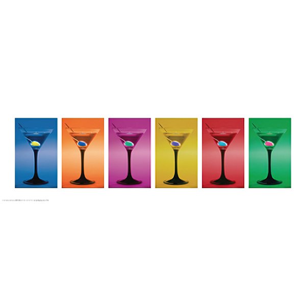 Martinis Poster Pop-Art