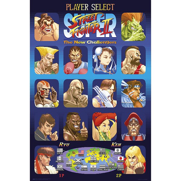 Street Fighter II Poster