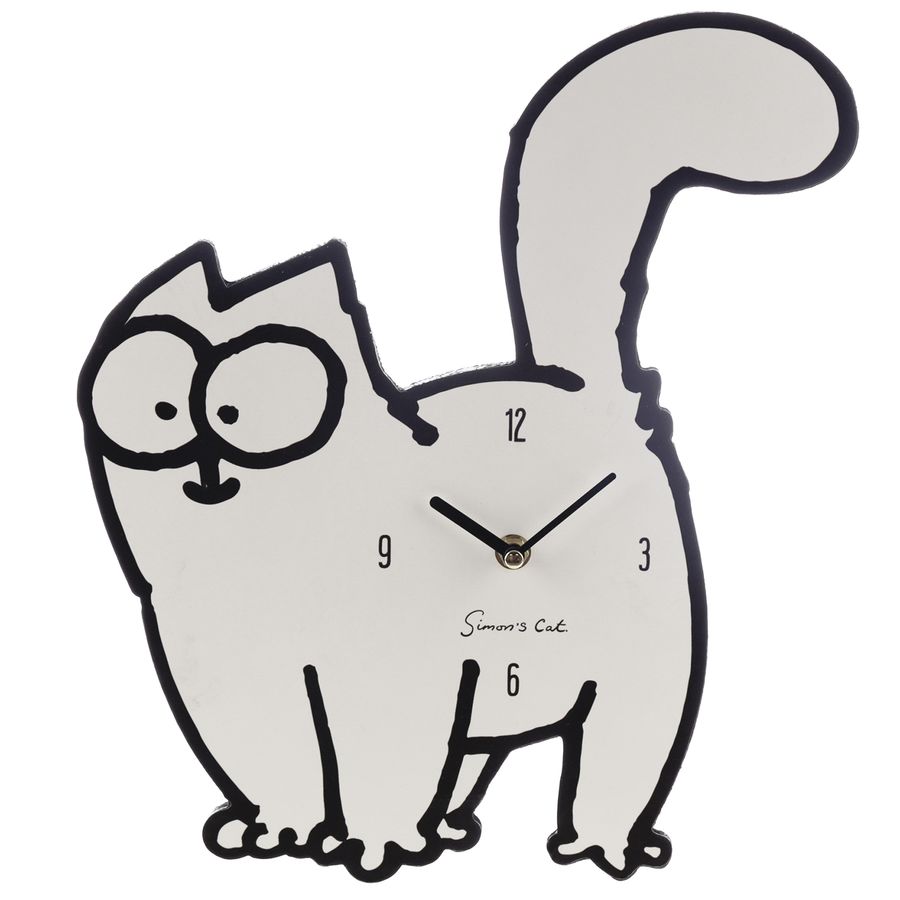 Wanduhr B Ware Simon´s Cat Comic Katze Uhr lustige Küchenuhr Kinderzimmer 