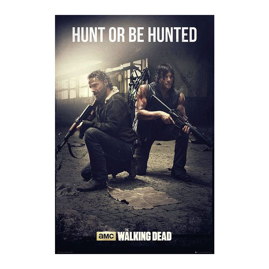 The Walking Dead Poster Hunt Or Be Hunted Poster Grossformat Jetzt Im Shop Bestellen Close Up Gmbh