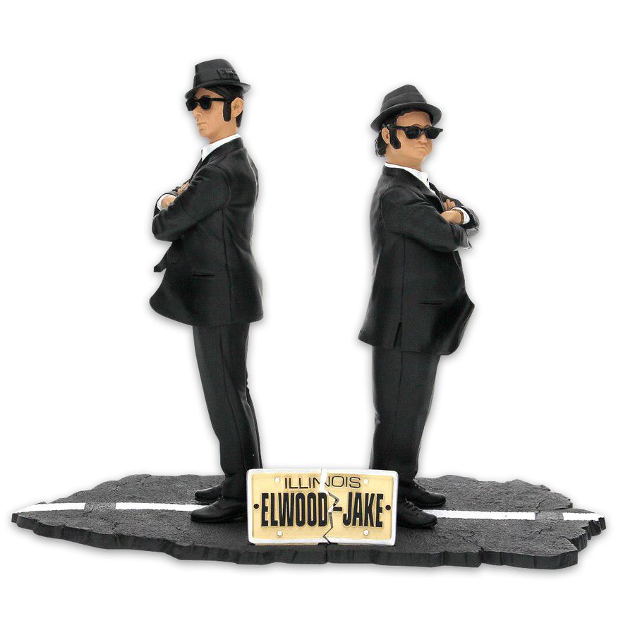 The Blues Brothers Figurenset Elwood & Jake Blues, 17cm aus Kunststoff