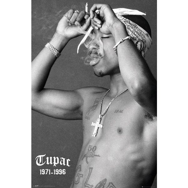 Tupac Shakur Poster Smoke