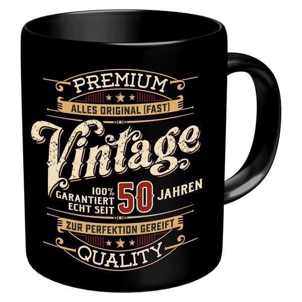 Vintage 50 Jahre Tasse Premium
