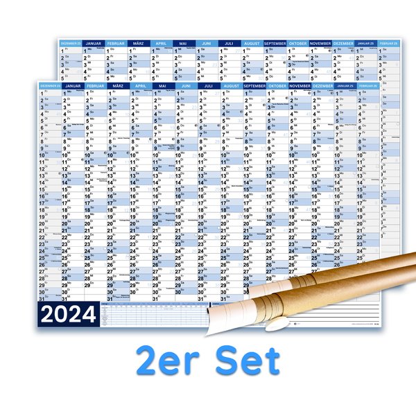 Wandkalender 2024 2er Set
