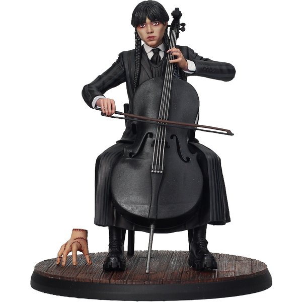 Wednesday Figur mit Cello